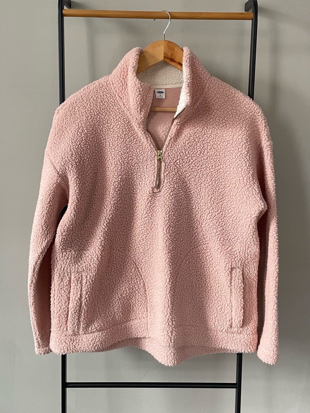 Old Navy Sherpa Quarter Zip Sweater